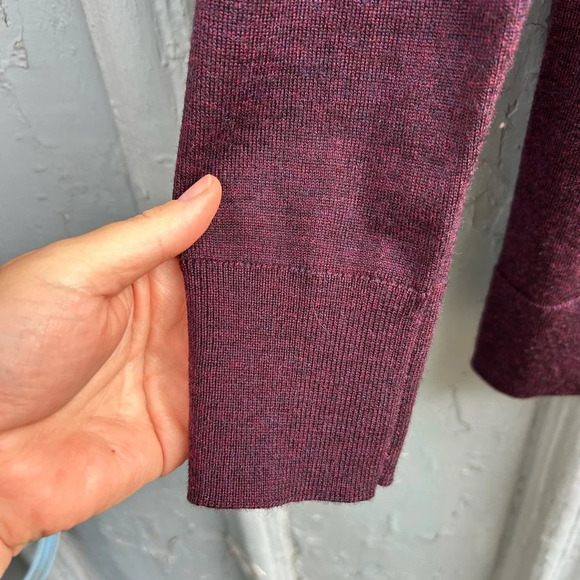 Banana  Republic Burgundy Cardigan Sweater, Small - Picture 4 of 8